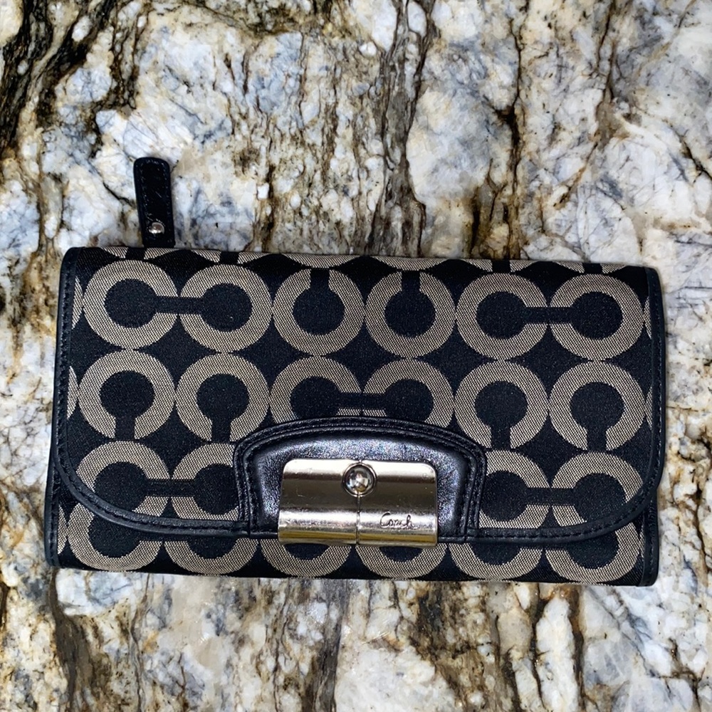 Coach Black Signature Wallet